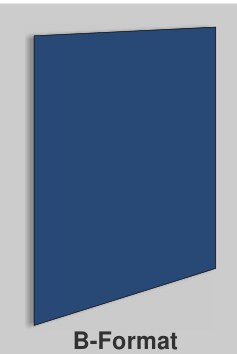 Leerplatte, B-Format